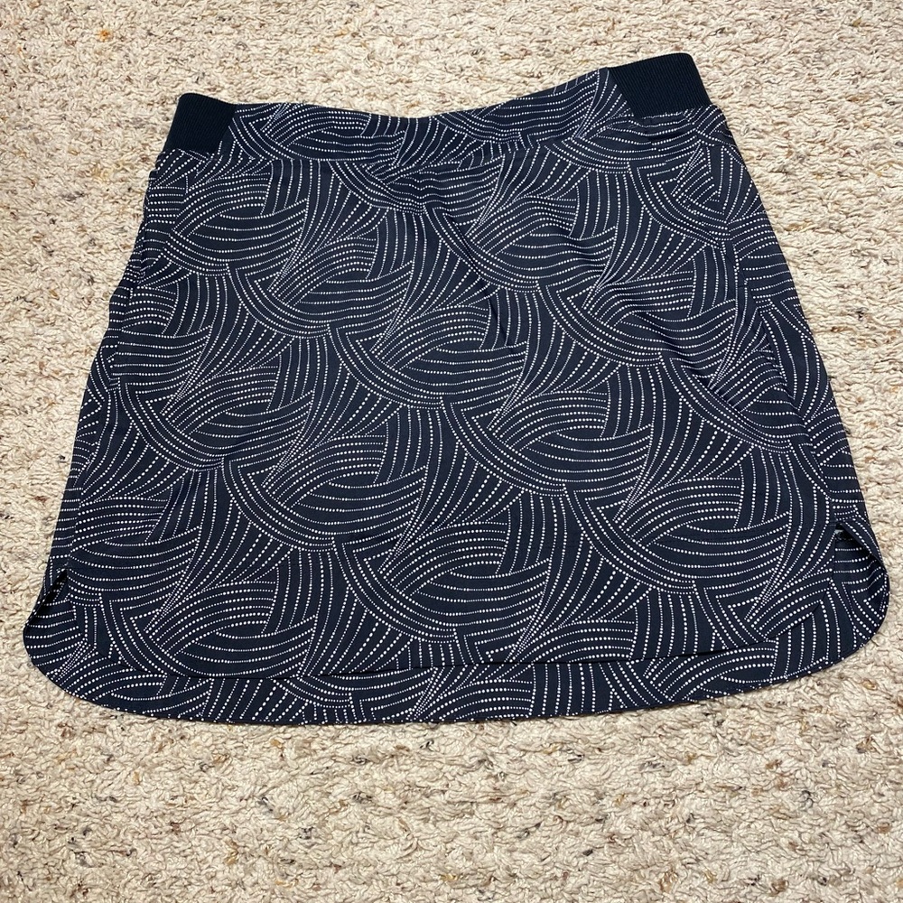 Cypress Club Womens Golf Skort Black with White pattern Womens Sz Small
